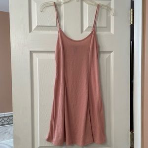 Forever 21 Pink Ribbed Knit Cami Dress